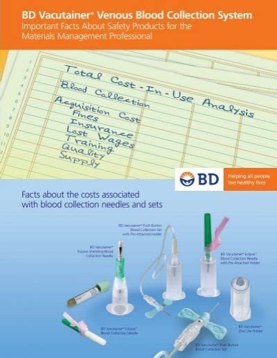 Bd Vacutainer Venous Blood Collection System