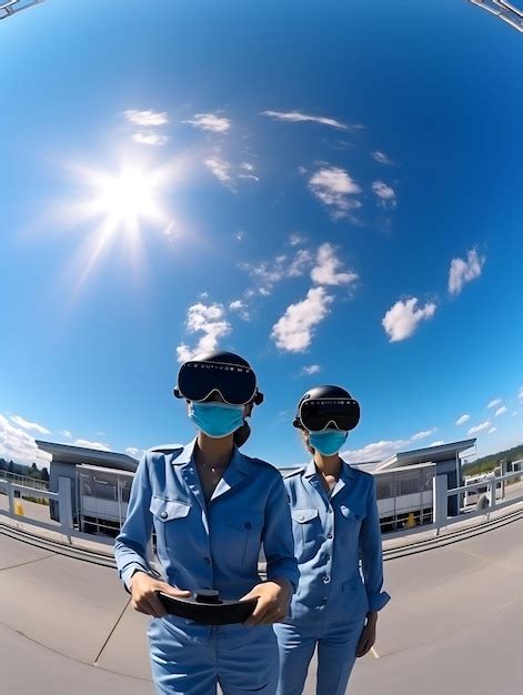 premium ai image photo of female pilots with airplanes and headsets sky blue for freed world