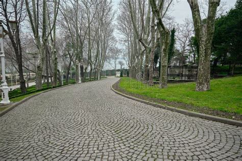 Cobblestone Way And Path In Gulhane Public Park Stock Image Image Of