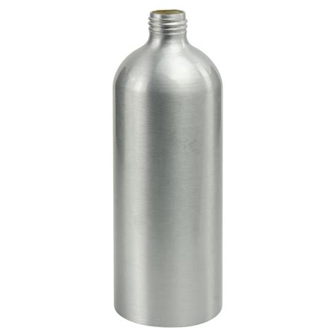16 Oz Brushed Aluminum Bottle With 24410 Neck Cap Sprayer And Pump