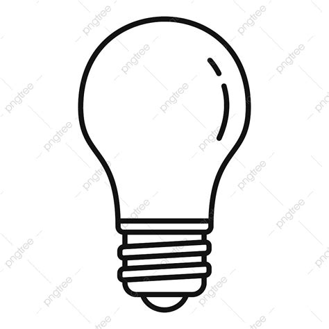 Gambar Ikon Bola Lampu Klasik Grafis Cahaya Vektor Png Dan Vektor