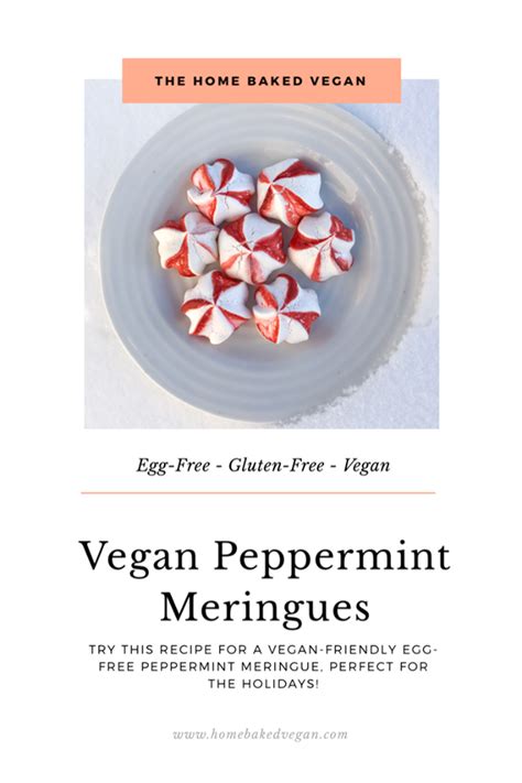 Peppermint Meringues Dairy Free Baking Vegan Baking Recipes Dairy