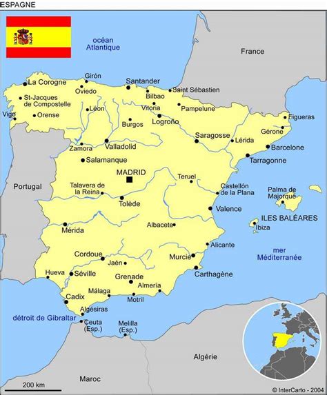 Cette dernière est notamment plantée de chênes verts aux formes tourmentées. Carte Espagne » Vacances - Guide Voyage