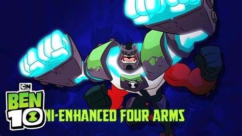 Omni Enhanced Aliens Four Arms Ben 10 Cartoon Network Youtube