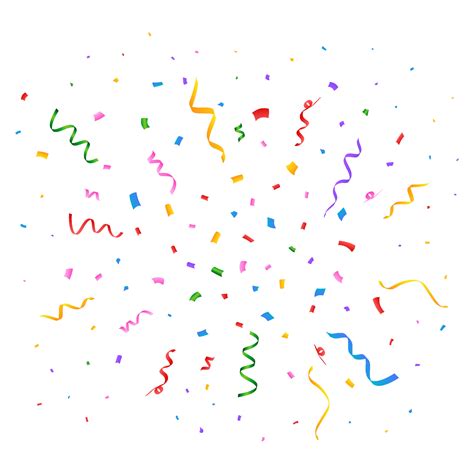 Confetti Vector Illustration For Festival Background Simple Tinsel And