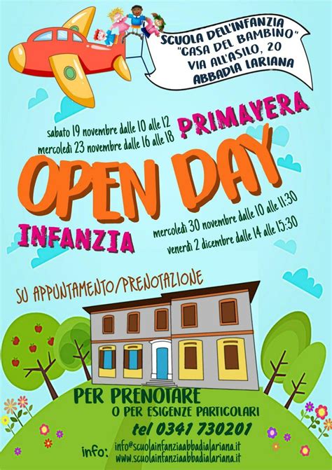 Open Day Infanzia Scuola Dell Infanzia Casa Del Bambino Abbadia