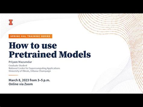 How To Use Pretrained Models Youtube