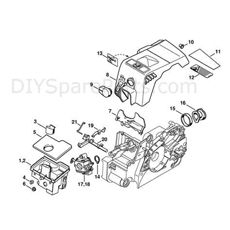 Stihl Ms 170 Chainsaw Ms170d Parts Diagram Air Filter