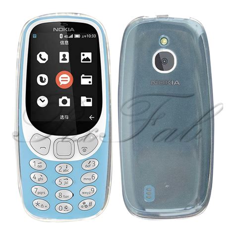 For Nokia 3310 2g 3g 4g New Genuine Black Clear Tpu Gel Rubber Phone