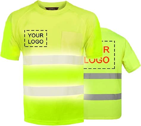 High Visibility Reflective Safety Work Shirts Custom Your