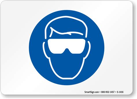 Safety Glasses Symbol Sign