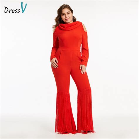 Dressv Red Long Evening Dress Cheap High Neck Zipper Up Sheath Jumpsuit