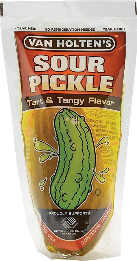 Buy Van Holtens Pickle In A Pouch Jumbo Sour Pickles Individually Pouched 12 Pack Online In