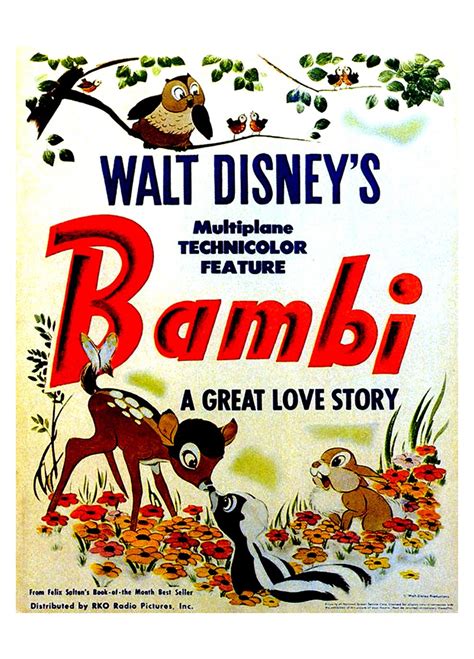 Bambi Poster Retro Disney Posters Disney Vintage Disn Vrogue Co
