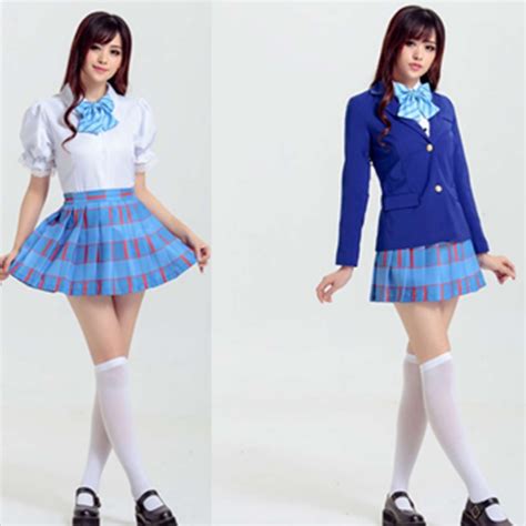 Ladies Plaid Costumess For Role Playing Schoolgirl Uniform Sexy Study