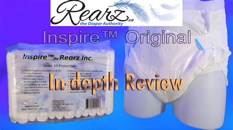 rearz inspire original adult diaper in depth review incontinence adultdiaper youtube