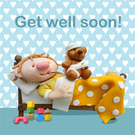 Make a sick child feel better with one of our sweet get well gifts. Get Well Soon Children's Geeting Card | Cards | Love Kates