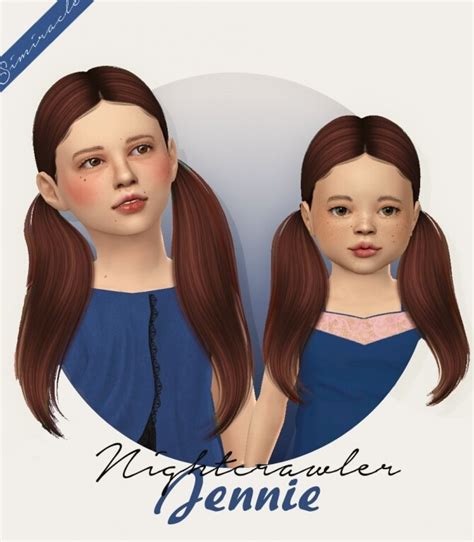 Nightcrawler Jennie Hair For Kids And Toddlers At Simiracle Sims 4 Updates