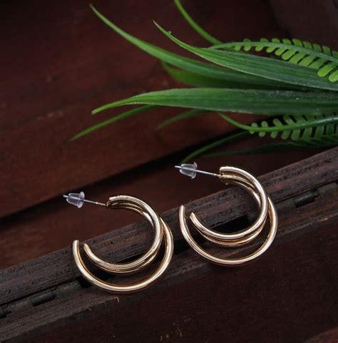 Buy Gold Plated Hoops Earring In Wholesale Price In Mumbai India