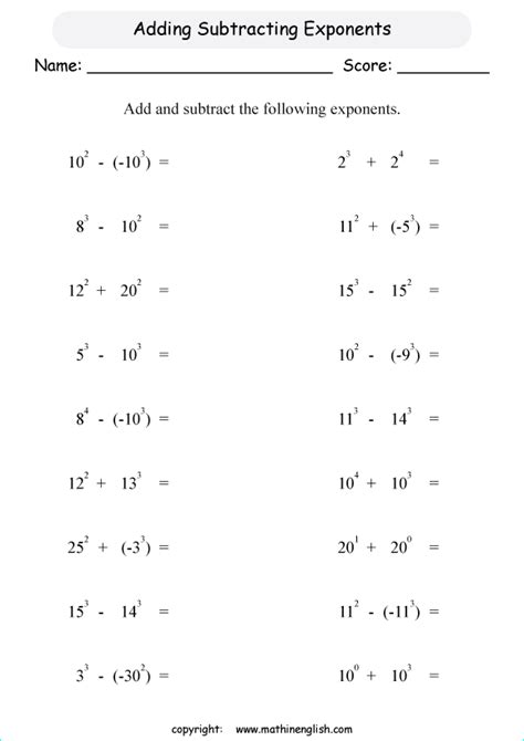 Adding And Subtracting Integers Free Printable Worksheets Free