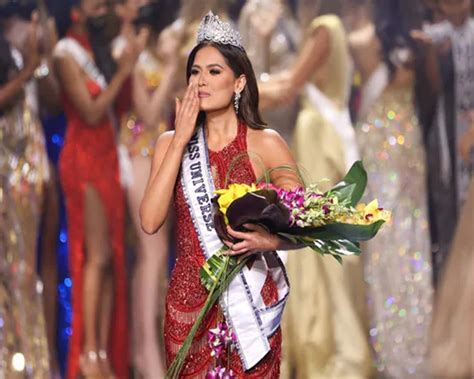 Mexicos Andrea Meza Named Miss Universe 2020 Miss India Adline Castelino Finishes Fourth