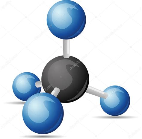 Ch4 Methane Molecule — Stock Vector © Yuriyvlasenko 9446167