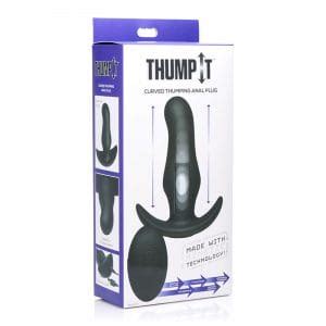 Thump It X Curved Thumping Silicone Anal Plug Satisfaction Com