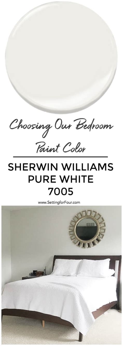 Choosing Our Bedroom Paint Color Sherwin Williams Pure White