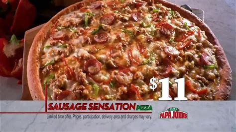 Papa Johns Sausage Sensation Pizza Tv Commercial Ispottv