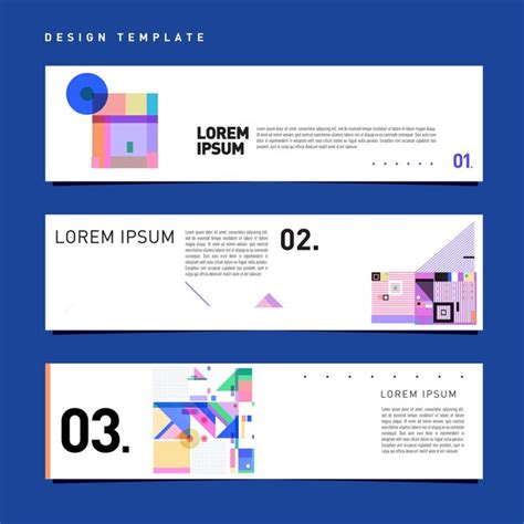 Premium Vector Minimalist Colorful Banner Set Design Template