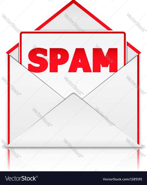 Envelope With Spam Royalty Free Vector Image Vectorstock