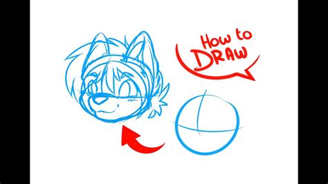 How To Draw Anime Furry Heads Art Tutorial Youtube