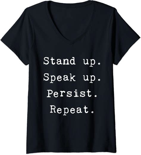 Amazon Com Womens Feminism Equal Rights Woman Power Political Statement Print V Neck T Shirt