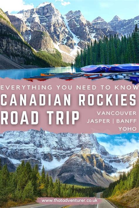 7 Day Road Trip To Banff And Jasper From Vancouver Canadian Road Trip