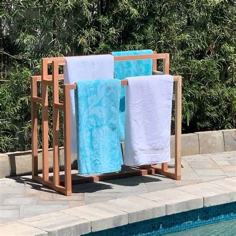 Pool Towel Storage Ideas How To Choose The Best Outdoor Towel Rack