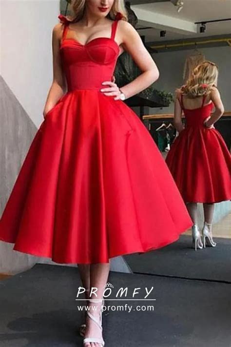 Red Satin Corset Sweetheart Short Ball Gown Designer Prom Party Dress