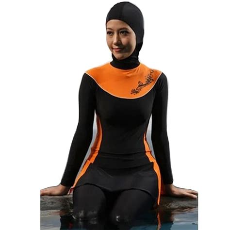 Modest Swimsuit For Muslim Women Muslim Swimwear Hajib Islamic Swimsuit Plus Size Girls Women