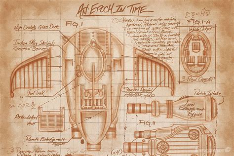 Time Wing Schematics Poster Fangamer