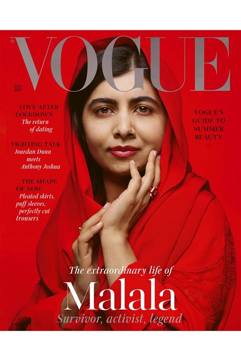 Pakistani activist malala yousafzai talks about her fight to secure education for girls, the power of greta malala yousafzai on education, islamophobia, and the new wave of youth activism. Malala Is British Vogue's July Cover Star | British Vogue
