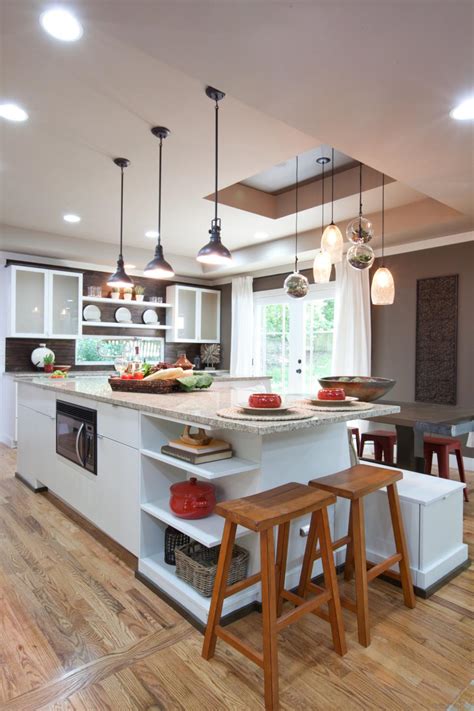 Open Concept Kitchen With Warm Accent Colors Hgtv