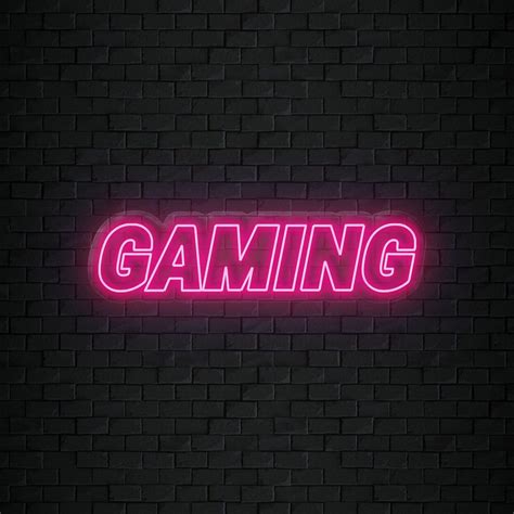 Gaming Game Neonschild Sign Schriftzug Neoneverglow