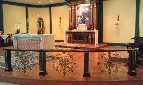 New Liturgical Movement A New Altar Rail In Connecticut