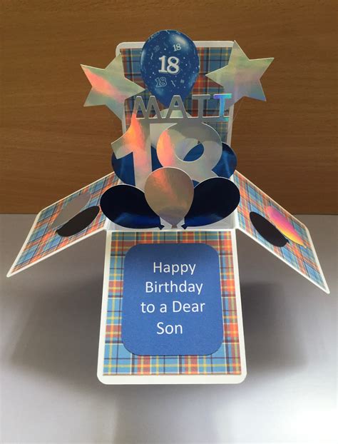 18th Pop Up Birthday Card In A Box Any Age Etsy