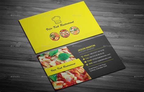 Restaurant Business Card By Vejakakstudio Graphicriver