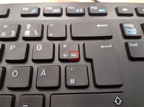 Tilde Zeichen Position Und Eingabe über Die Tastatur