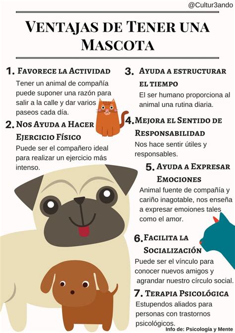 Ventajas De Tener Una Mascotas Infografía Mascotas Consejos Para