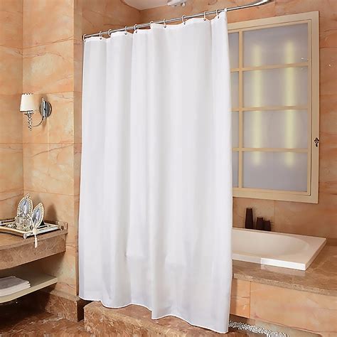 Pure White Polyester Waterproof Bathroom Shower Curtains High Quality Shower Curtains 150 180