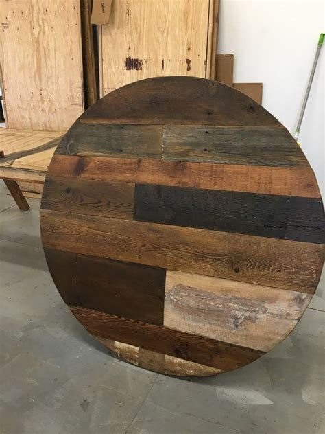 In this post, i'll show you how to build this diy x base coffee table with a round top that looks like a clock! Round dining table, table top wood variety reclaimed wood ...