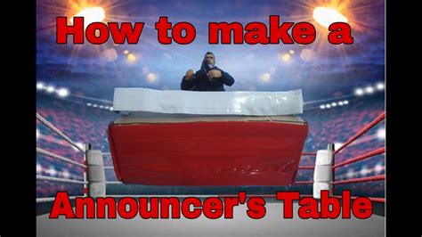 How To Make An Announcer´s Table For Wwe Figures Tutorial Youtube