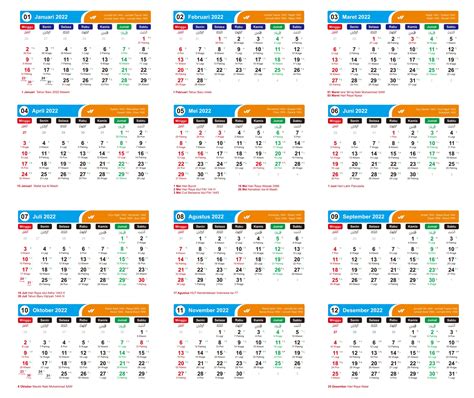 Download Kalender 2022 Lengkap Format Pdf Dan Cdr Siap Edit